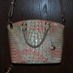 EUC Brahmin Beige Multi Leather Medium Duxbury